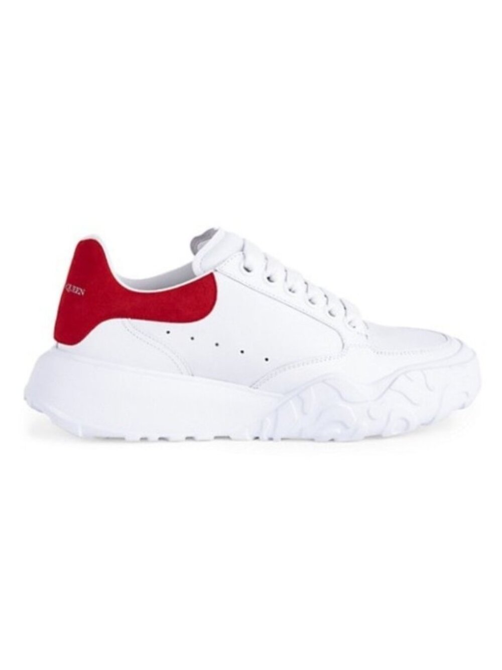 Alexander McQueen Court Sneakers White Red Women’s EU 41/US 11 $540